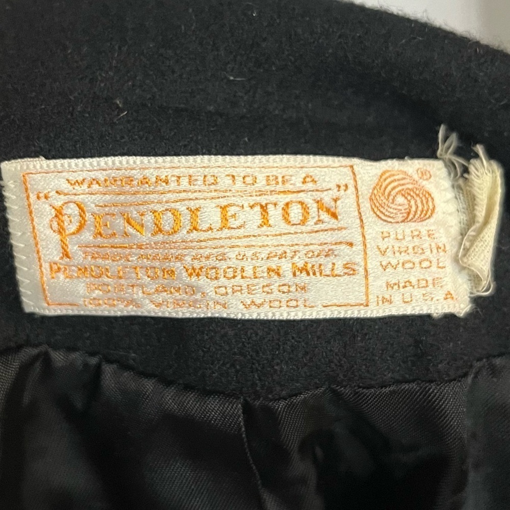 Vintage Pendleton 100% Virgin Wool Blazer – Black – Made in USA medium - Picture 5 of 6